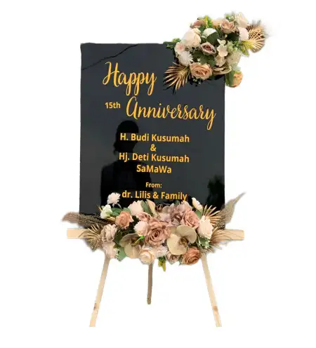 Papan Bunga Akrilik Tumpuk