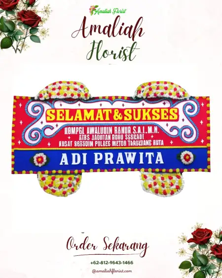 Papan Bunga Ucapan Selamat Tumpuk